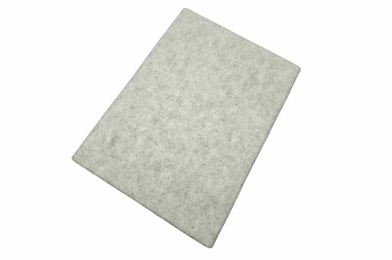Schafwollabsorber light grey klein