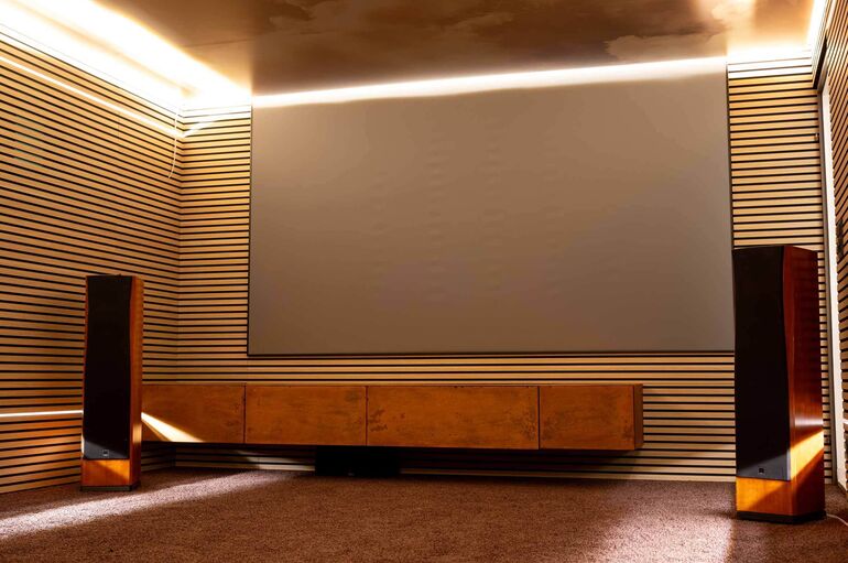 Lineperf heimkino leinwand
